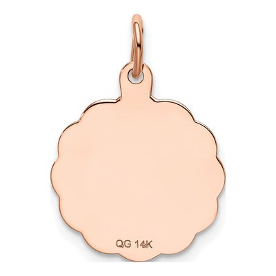 14K Rose Gold Saint Christopher Medal Charm – view 5