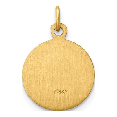 14K Yellow Gold Our of Fatima Medal Charm – view 6