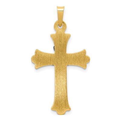 14K Two-Tone Gold Claddagh Cross Pendant – view 6