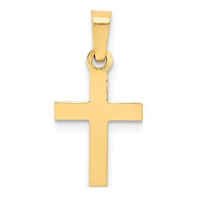 14K Yellow Gold Cross Pendant