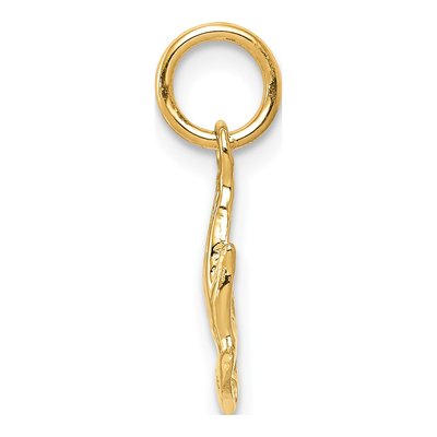 14K Yellow Gold Praying Hands Pendant – view 3