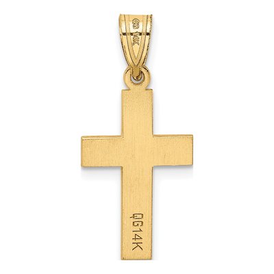 14K Yellow Gold Diamond Cross Pendant – view 5