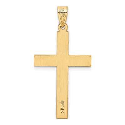 14K Yellow Gold Diamond Cross Pendant – view 5