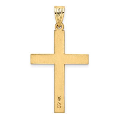 14K Yellow Gold Diamond Cross Pendant – view 5