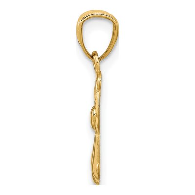 14K Yellow Gold Angel Pendant – view 3