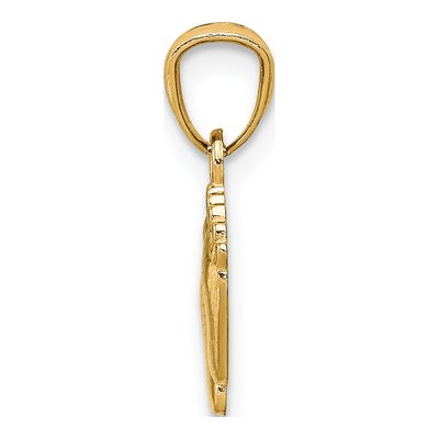 14K Yellow Gold Small Feet Pendant – view 3