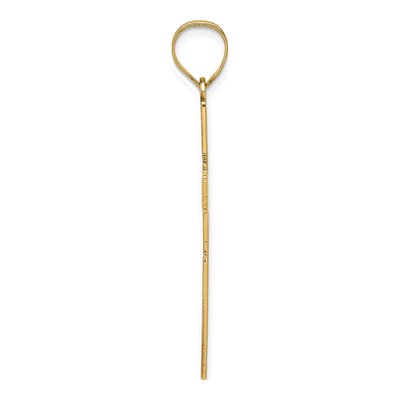 14K Yellow Gold Laser-Designed Cross Pendant – view 3
