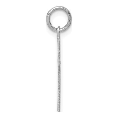14K White Gold Laser-Design Cross Pendant – view 3