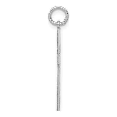14K White Gold Laser-Designed Cross Pendant – view 3