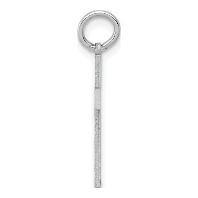 14K White Gold Laser-Designed Cross Pendant – view 3