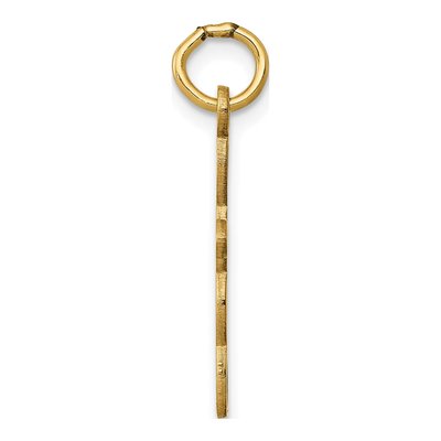 14K Yellow Gold Heart Cross Pendant – view 3