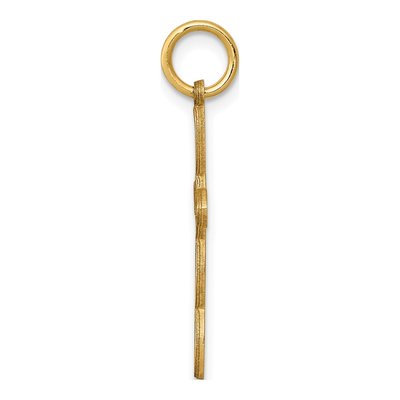 14K Yellow Gold Loop Cross Pendant – view 3