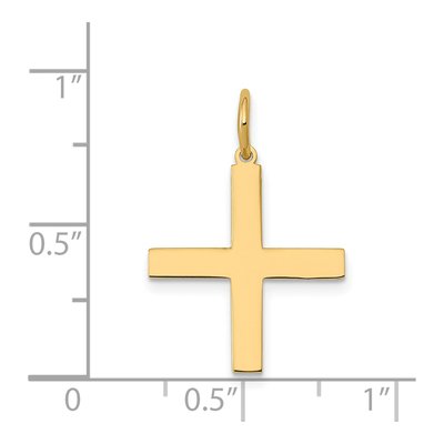 14K Yellow Gold Greek Cross Pendant – view 4