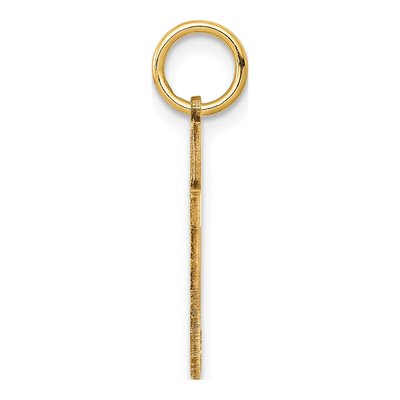 14K Yellow Gold Laser-Designed Cross Charm – view 3