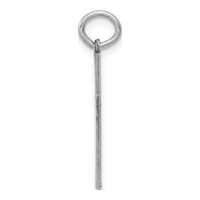 14K White Gold Laser-Cut Cross Pendant – view 3