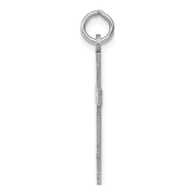 14K White Gold Laser-Cut Cross Pendant – view 3