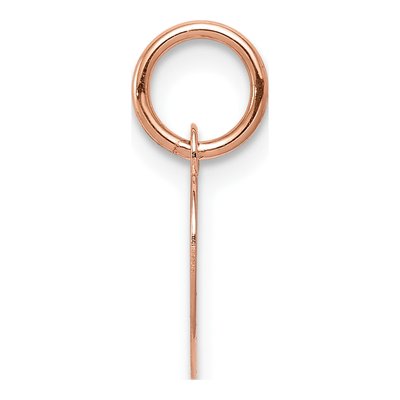 14K Rose Gold Heart Disc Charm – view 3