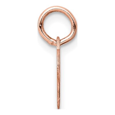 14K Rose Gold Heart Disc Charm – view 4