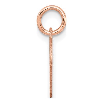 14K Rose Gold Heart Disc Charm – view 3