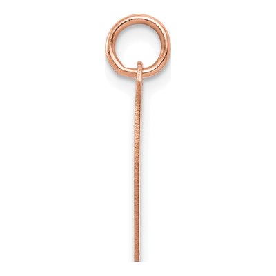 14K Rose Gold Heart Disc Charm – view 3