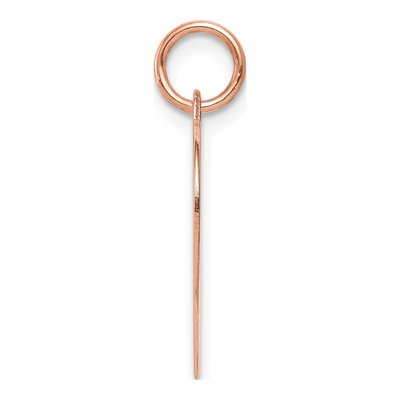 14K Rose Gold Heart Disc Charm – view 3