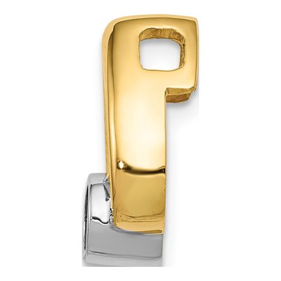 14K Yellow Gold Teardrop for Slide Pendant – view 2