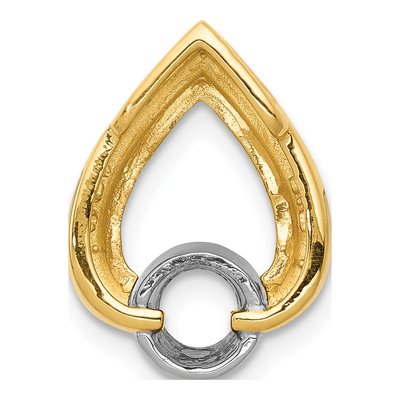 14K Yellow Gold Teardrop for Slide Pendant – view 5