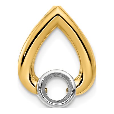14K Yellow Gold Teardrop for Slide Pendant – view 6