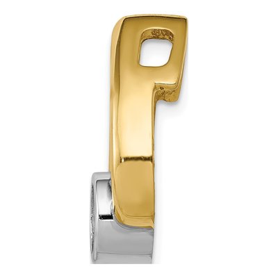 14K Yellow Gold Teardrop for Slide Pendant – view 2