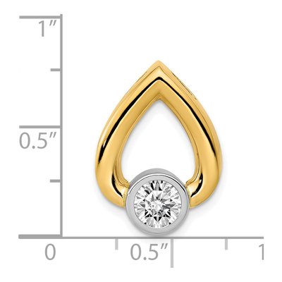 14K Yellow Gold Teardrop for Slide Pendant – view 3