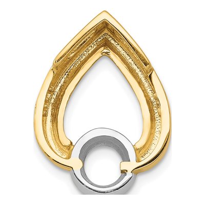 14K Yellow Gold Teardrop for Slide Pendant – view 4