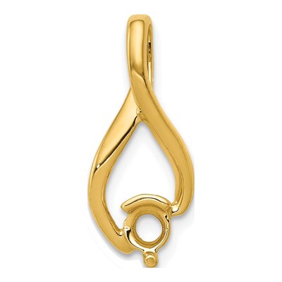 14K Yellow Gold for Slide Pendant