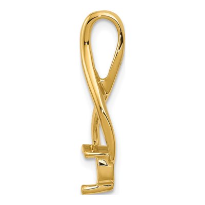 14K Yellow Gold Fancy Slide Pendant – view 3