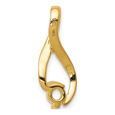 14K Yellow Gold Fancy Slide Pendant – view 5