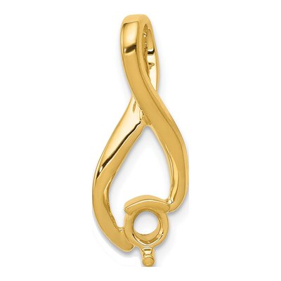 14K Yellow Gold Fancy Slide Pendant