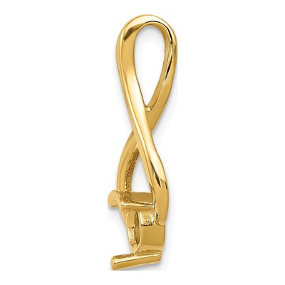 14K Yellow Gold Fancy Slide Pendant – view 3