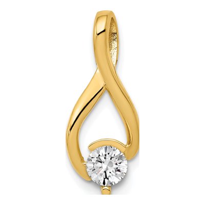 14K Yellow Gold Fancy Slide Pendant – view 5