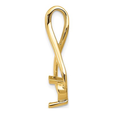 14K Yellow Gold Fancy Slide Pendant – view 3