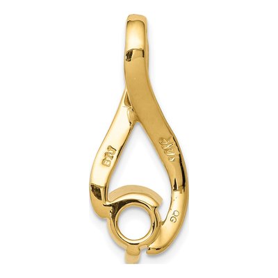 14K Yellow Gold Fancy Slide Pendant – view 5