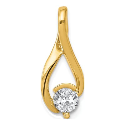 14K Yellow Gold Fancy Slide Pendant – view 6