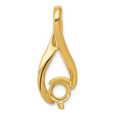 14K Yellow Gold Fancy Slide Pendant