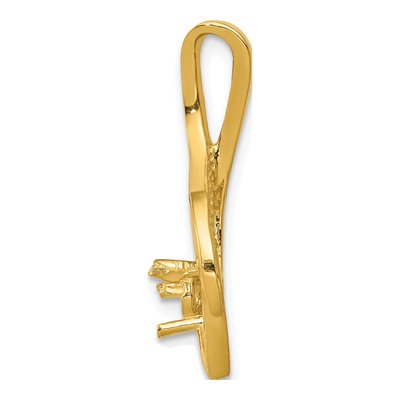14K Yellow Gold Fancy Slide Pendant – view 3