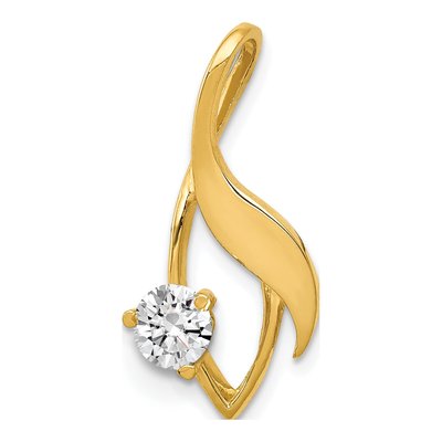 14K Yellow Gold Fancy Slide Pendant