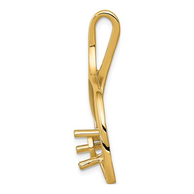 14K Yellow Gold Fancy Slide Pendant – view 3