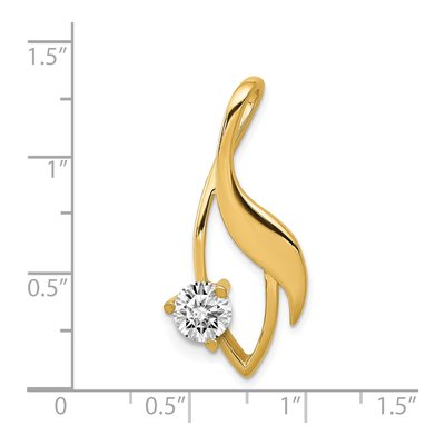 14K Yellow Gold Fancy Slide Pendant – view 4