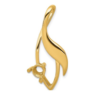 14K Yellow Gold Fancy Slide Pendant – view 6