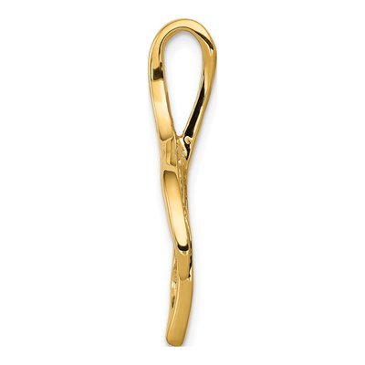 14K Yellow Gold Peg-Set Slide Pendant – view 2