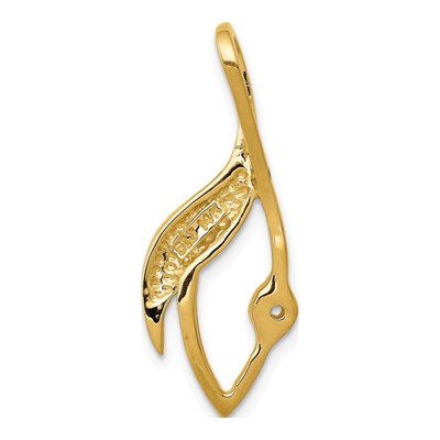 14K Yellow Gold Peg-Set Slide Pendant – view 4