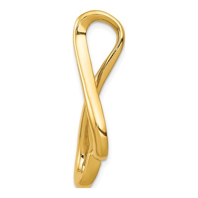 14K Yellow Gold Peg-Set Slide Pendant – view 2