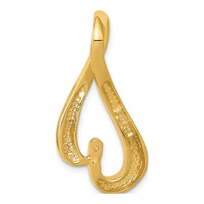 14K Yellow Gold Peg-Set Slide Pendant – view 4